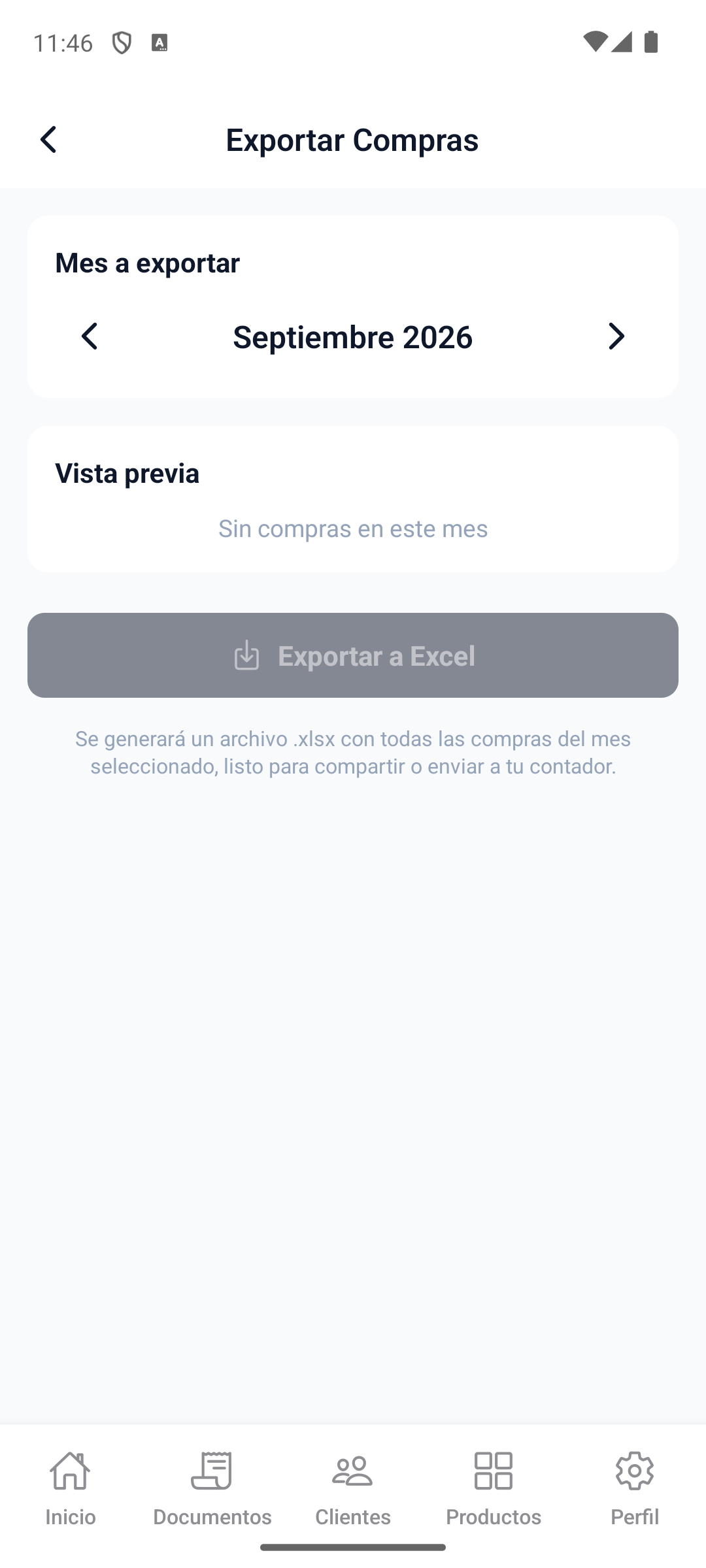 Presione el icono de descarga en la pantalla de Compras.