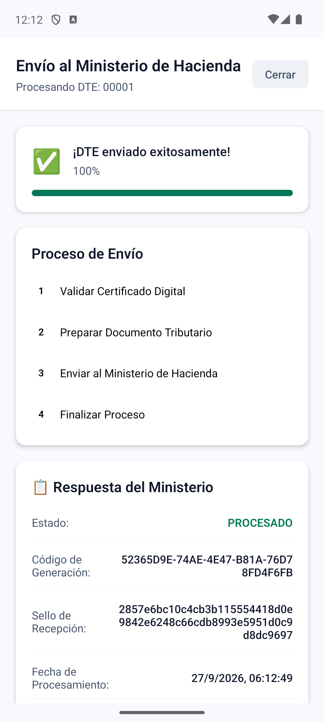 MockSync Factura Modal Open