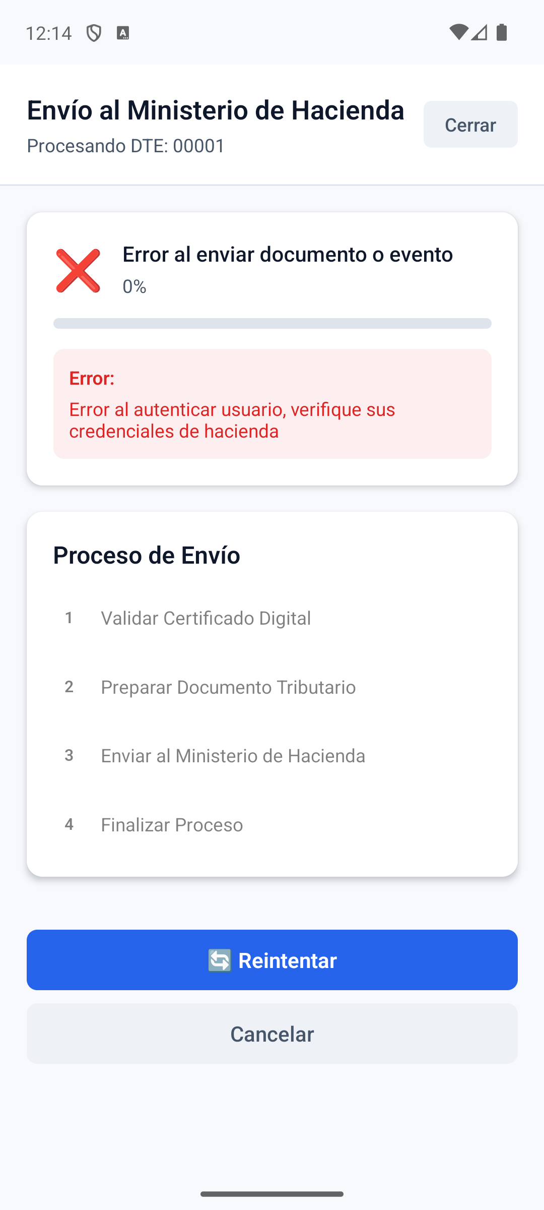 MockSync AuthError Message
