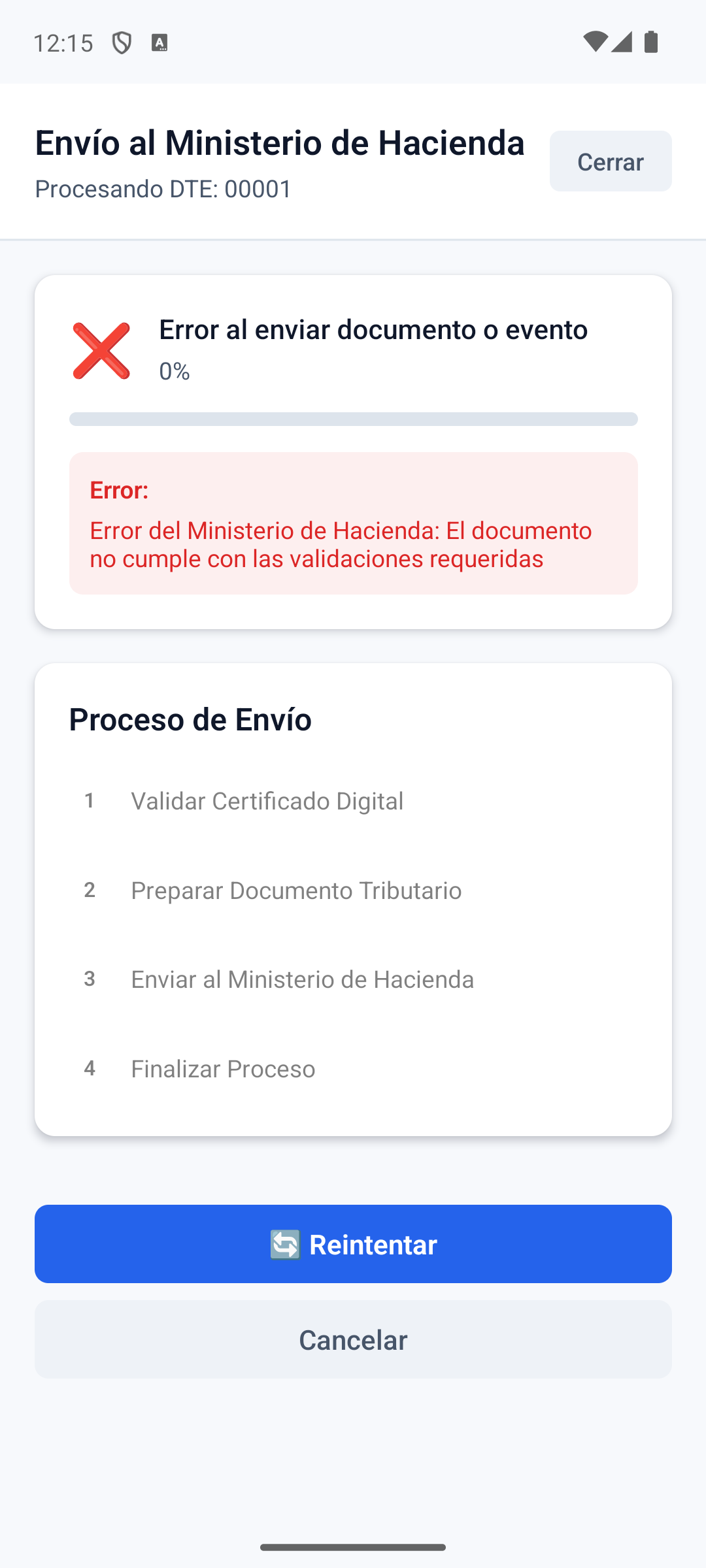 MockSync Rejected State