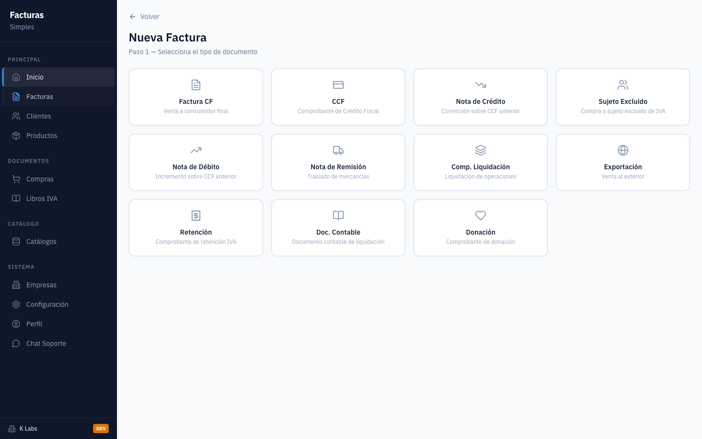 Paso 2: Verifique la configuracion de empresa en Ajustes.